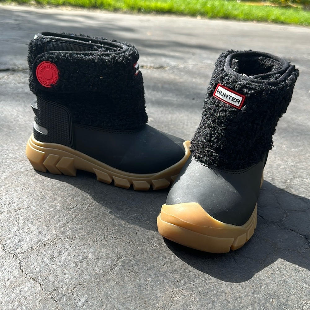 Boys Hunter Intrepid Strap Boucle Snow Boot Size 11